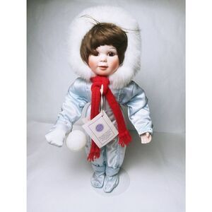 Winter Angel 1991 Zolan Vintage Porcelain Doll The Hamilton Collection - 16”